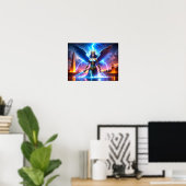 Lady Liberty Pro-Democratie VS Worth Saving Kunst Poster (Thuiskantoor)