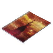 Lady Liberty Red en gele sterren Notitieboek (Linkerzijde)