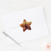 Lady Liberty Red en gele sterren Ster Sticker (Envelop)