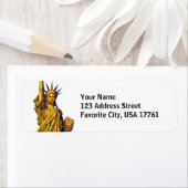 Lady Liberty retour adreslabels Etiket (Insitu)