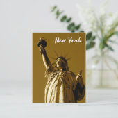 Lady Liberty (sepia) Briefkaart (Staand voorkant)
