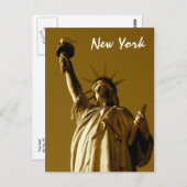 Lady Liberty (sepia) Briefkaart (Voorkant / Achterkant)