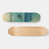 Lady Liberty Skateboard (Horizontaal)