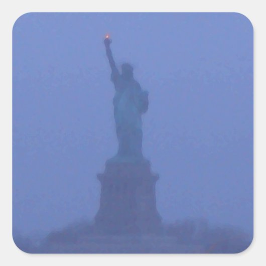 Lady Liberty Statue of Liberty USA 4 juli Vierkante Sticker (Voorkant)