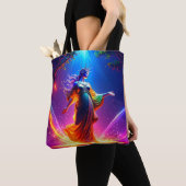 Lady Liberty Strikes for Freedom Democracy USA Tote Bag (Dichtbij)