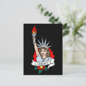 Lady Liberty Tattoo Briefkaart (Staand voorkant)