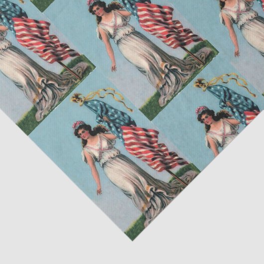  Lady Liberty Tissuepapier (Detail)