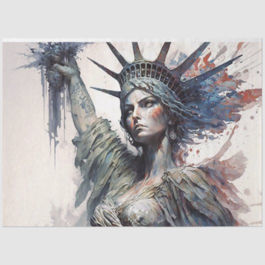 Lady Liberty Tissuepapier (Voorkant)
