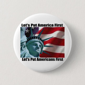 Lady Liberty-toets Ronde Button 5,7 Cm