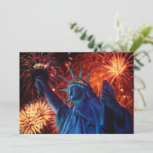 Lady Liberty-uitnodigingen Kaart (Staand voorkant)