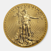 Lady Liberty US Gold Piece Magnet (Voorkant)