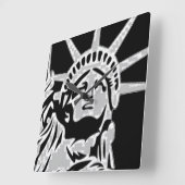 Lady Liberty Wall Clock Vierkante Klok (Hoek)