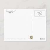 Lady Liberty Watches over NYC (Art Version) Briefkaart (Achterkant)