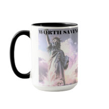 Lady Liberty Worth Saving Democracy Political USA