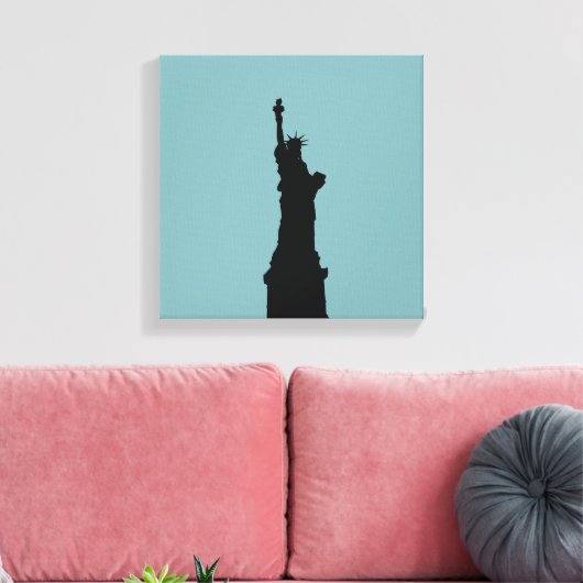 Lady Liberty Wrapped Canvas (Insitu (Woonkamer))