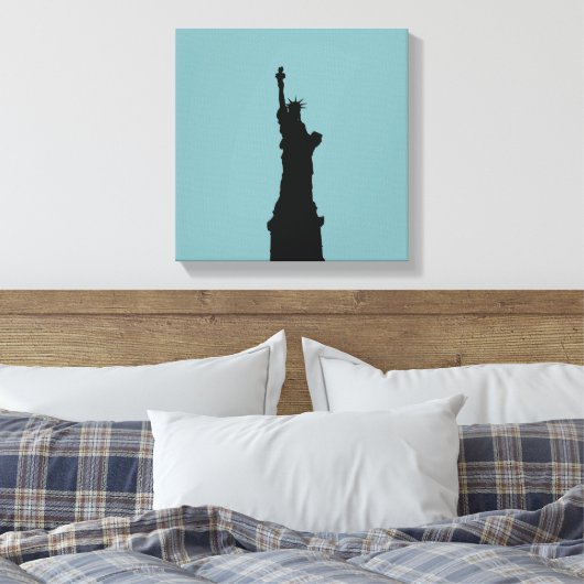 Lady Liberty Wrapped Canvas (Insitu (Slaapkamer))