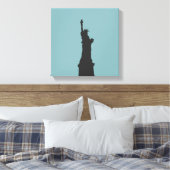 Lady Liberty Wrapped Canvas Afdruk (Insitu (Slaapkamer))