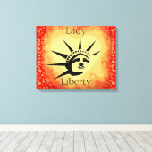 Lady Liberty Wrapped Canvas Afdruk (Insitu (Houten vloer))