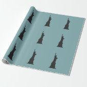 Lady Liberty Wrapping Paper Cadeaupapier (Uitgerold)