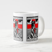 Lady Liberty WWI US Patriottisch Poster 1918 Grote Koffiekop (Voorkant rechts)