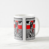 Lady Liberty WWI US Patriottisch Poster 1918 Koffiemok (Voorkant rechts)