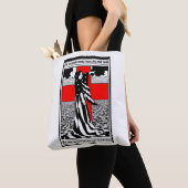 Lady Liberty WWI US Patriottisch Poster 1918 Tote Bag (Dichtbij)