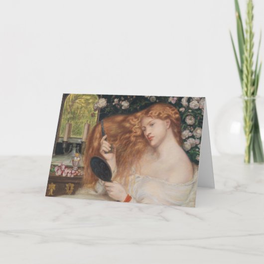 Lady Lilith 19th Century Rossetti Painting Kaart (Voorkant)