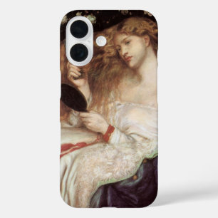 Lady Lilith by Rossetti, Vintage Victorian Portait iPhone 16 Hoesje