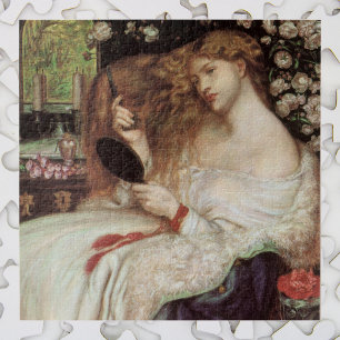 Lady Lilith door Rossetti, Antiek Victoriaans Port Legpuzzel