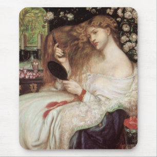 Lady Lilith door Rossetti, Antieke Victoriaanse Po Muismat