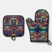 Lady Lilith-lade voor ijdelheid Ovenwant & Pannenlap Set (Voorkant)