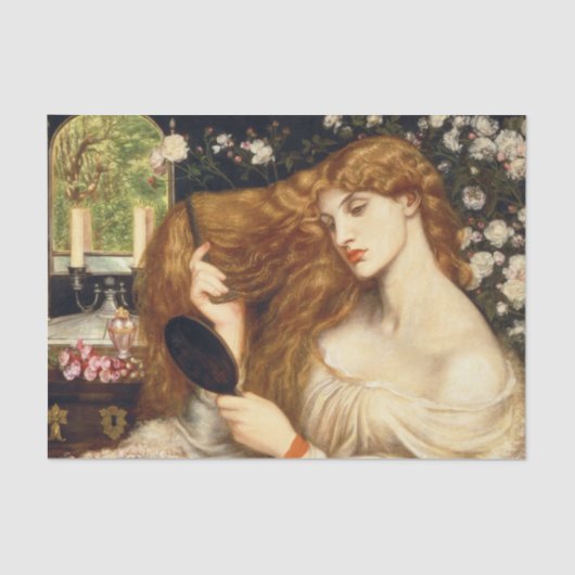 Lady Lilith van Dante Gabriel Rossetti Tissuepapier (Voorkant)