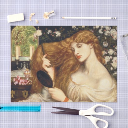 Lady Lilith van Dante Gabriel Rossetti Tissuepapier (Craft)