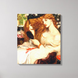 Lady Lilith (Verbluffende schoonheid met Long Red  Canvas Afdruk