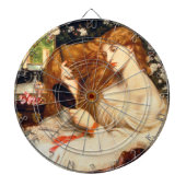 Lady Lilith (Verbluffende schoonheid met Long Red Dartbord (Voorkant)