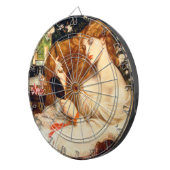 Lady Lilith (Verbluffende schoonheid met Long Red  Dartbord (Voorkant Rechts)