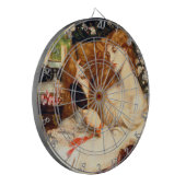Lady Lilith (Verbluffende schoonheid met Long Red  Dartbord (Voorkant Links)