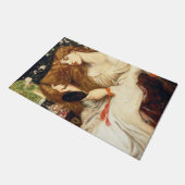 Lady Lilith (Verbluffende schoonheid met Long Red  Deurmat (Schuin)