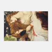 Lady Lilith (Verbluffende schoonheid met Long Red  Deurmat (Voorkant)
