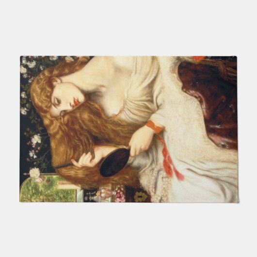 Lady Lilith (Verbluffende schoonheid met Long Red  Deurmat (Voorkant)
