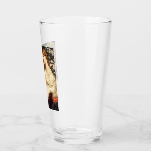 Lady Lilith (Verbluffende schoonheid met Long Red Glas (Links)