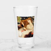 Lady Lilith (Verbluffende schoonheid met Long Red Glas (Voorkant)