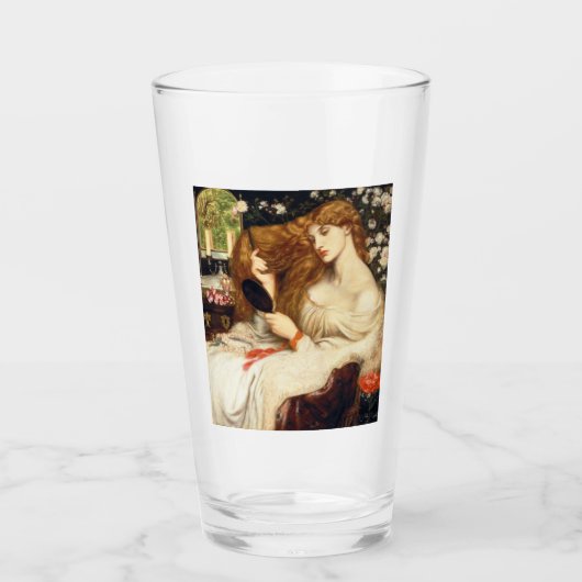 Lady Lilith (Verbluffende schoonheid met Long Red  Glas (Voorkant)