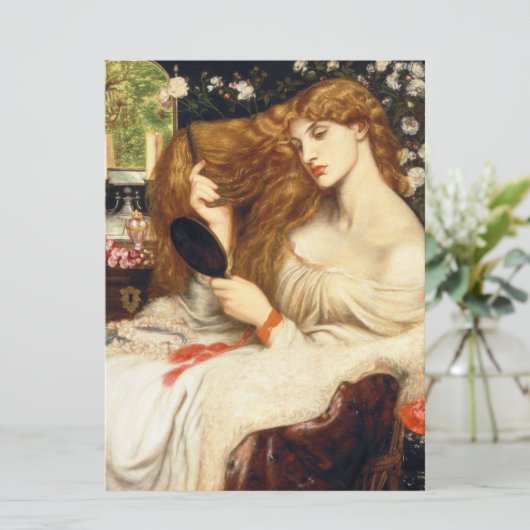 Lady Lilith (Verbluffende schoonheid met Long Red Kaart (Staand voorkant)