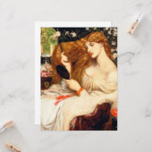 Lady Lilith (Verbluffende schoonheid met Long Red  Kaart (Voorkant / Achterkant in situ)