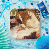 Lady Lilith (Verbluffende schoonheid met Long Red  Papieren Bordje (Feest)