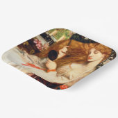 Lady Lilith (Verbluffende schoonheid met Long Red  Papieren Bordje (Gebogen)