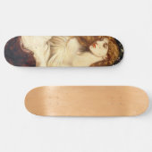 Lady Lilith (Verbluffende schoonheid met Long Red  Persoonlijk Skateboard (Horizontaal)