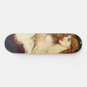Lady Lilith (Verbluffende schoonheid met Long Red  Persoonlijk Skateboard (Horizontaal)