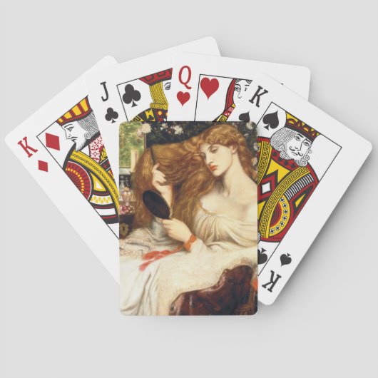 Lady Lilith (Verbluffende schoonheid met Long Red  Pokerkaarten (Achterkant)